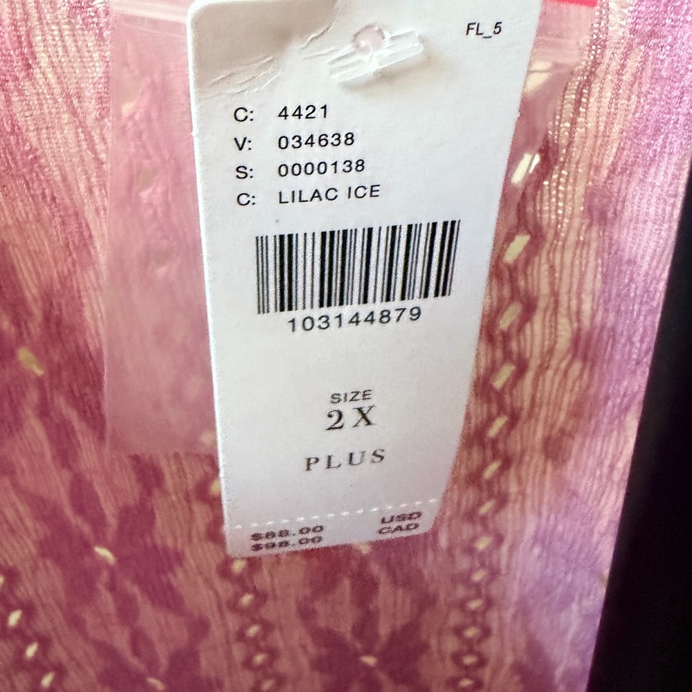 Maeve Pink Eyelet Button-Front Blouse - Picture 5 of 5